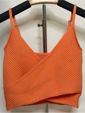 AERIE CROSS FRONT SWEATER TANK